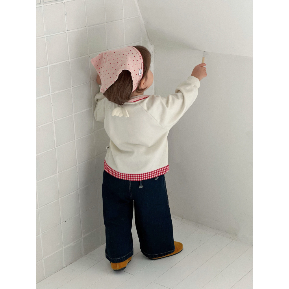 紅格上衣/屁簾牛仔褲S508301-細節圖8