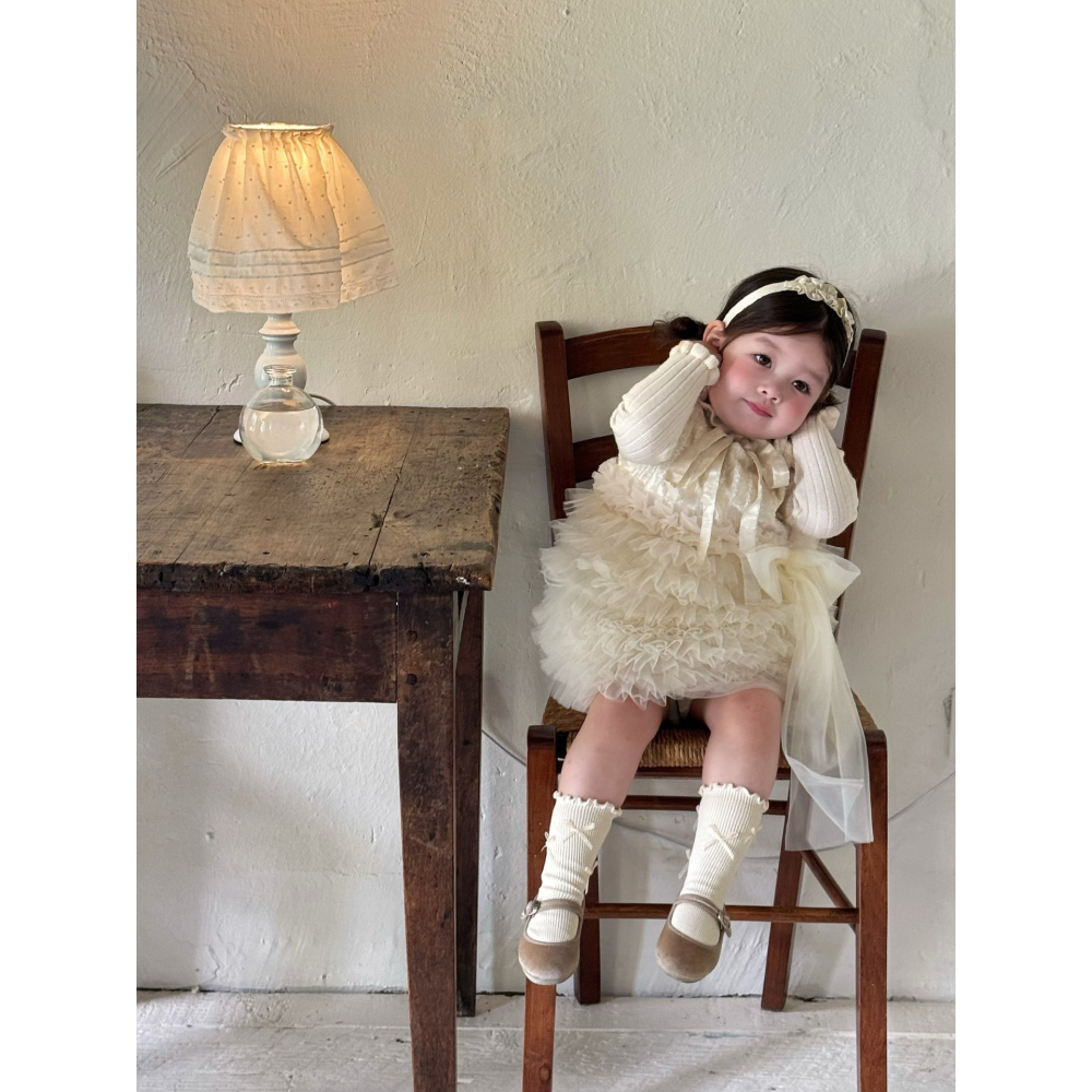 花邊蝴蝶結紗裙S508303-細節圖7