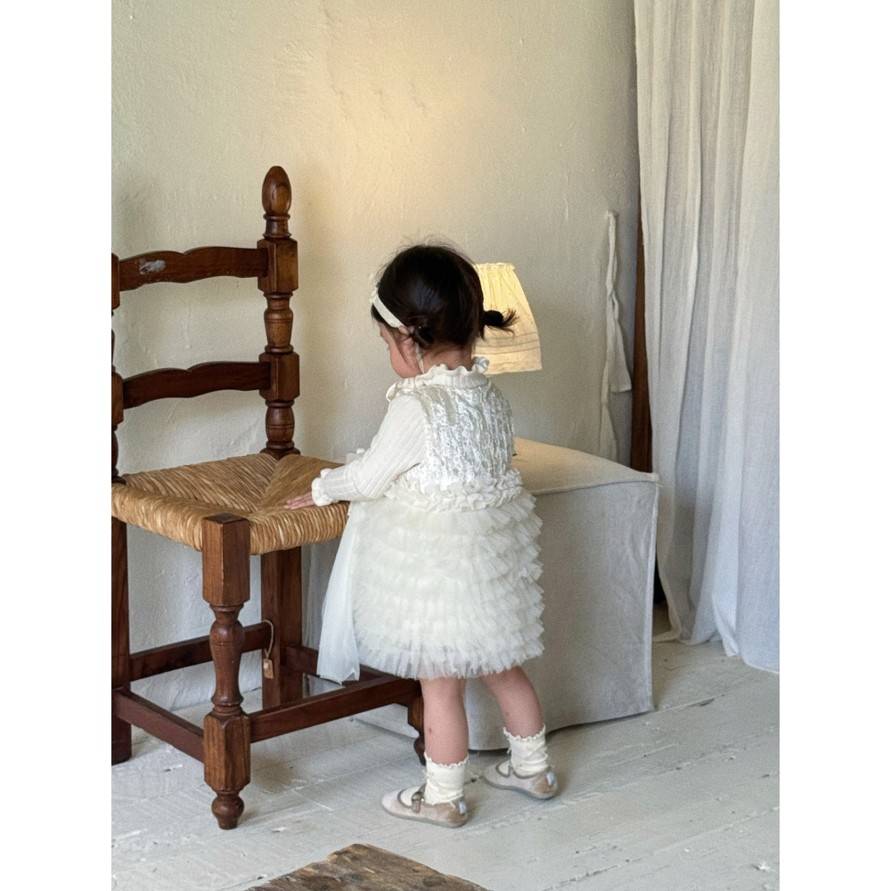 花邊蝴蝶結紗裙S508303-細節圖8