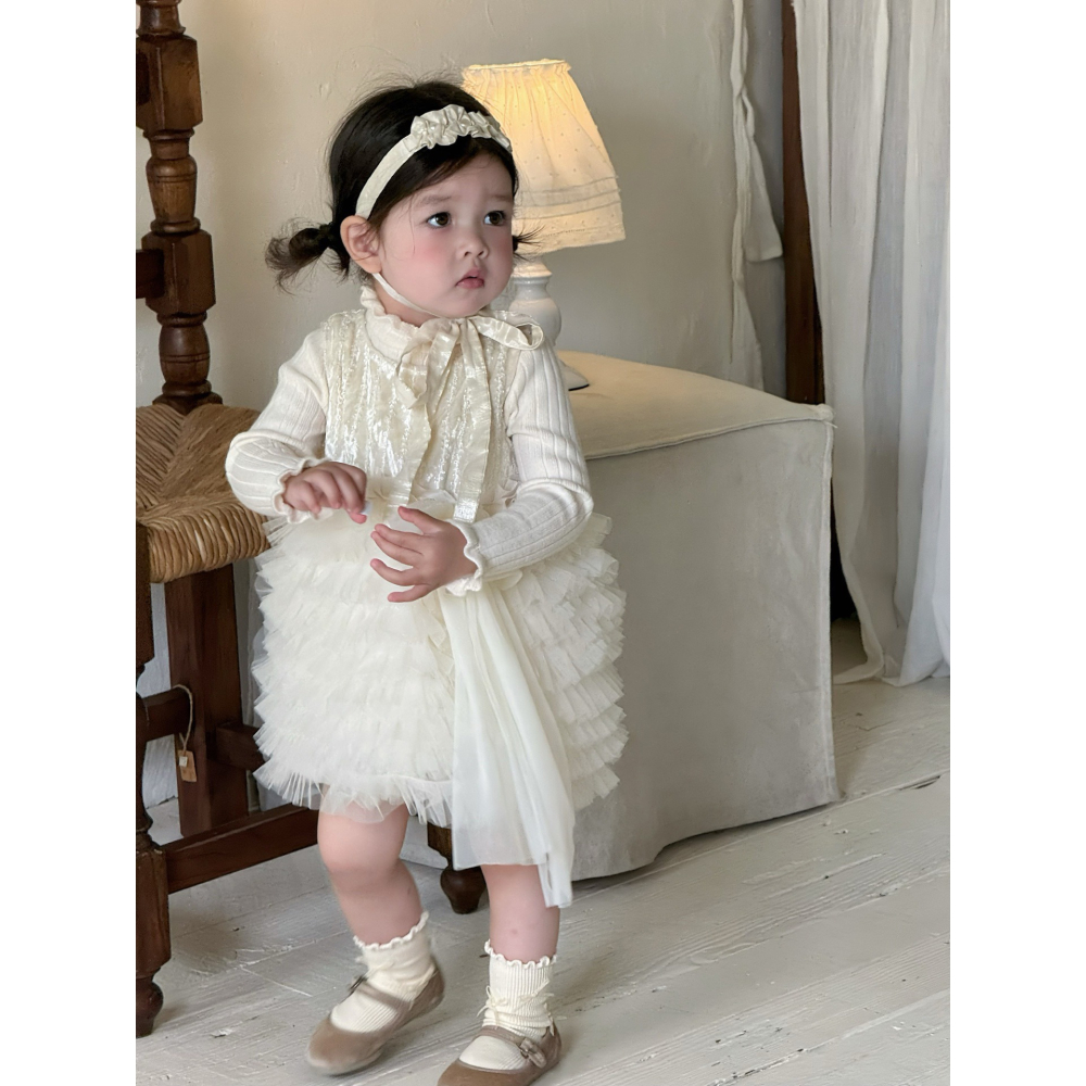 花邊蝴蝶結紗裙S508303-細節圖9