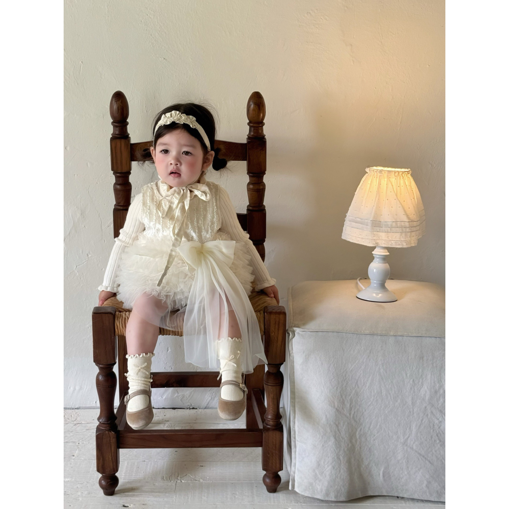 花邊蝴蝶結紗裙S508303-細節圖10