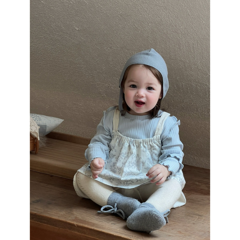 碎花拼接吊帶連衣裙套裝S508304-細節圖2