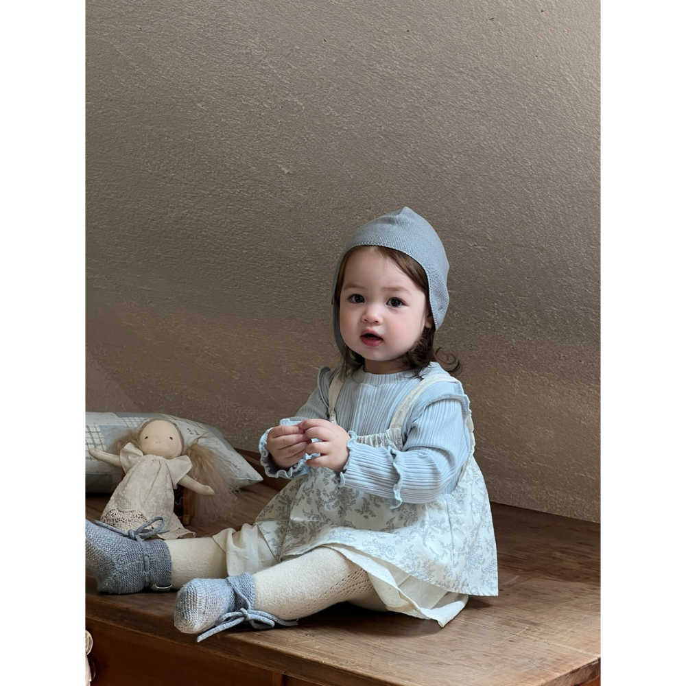 碎花拼接吊帶連衣裙套裝S508304-細節圖3