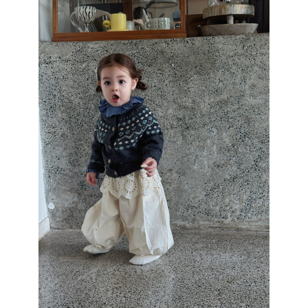 蕾絲屁簾寬鬆長褲S508305-細節圖2