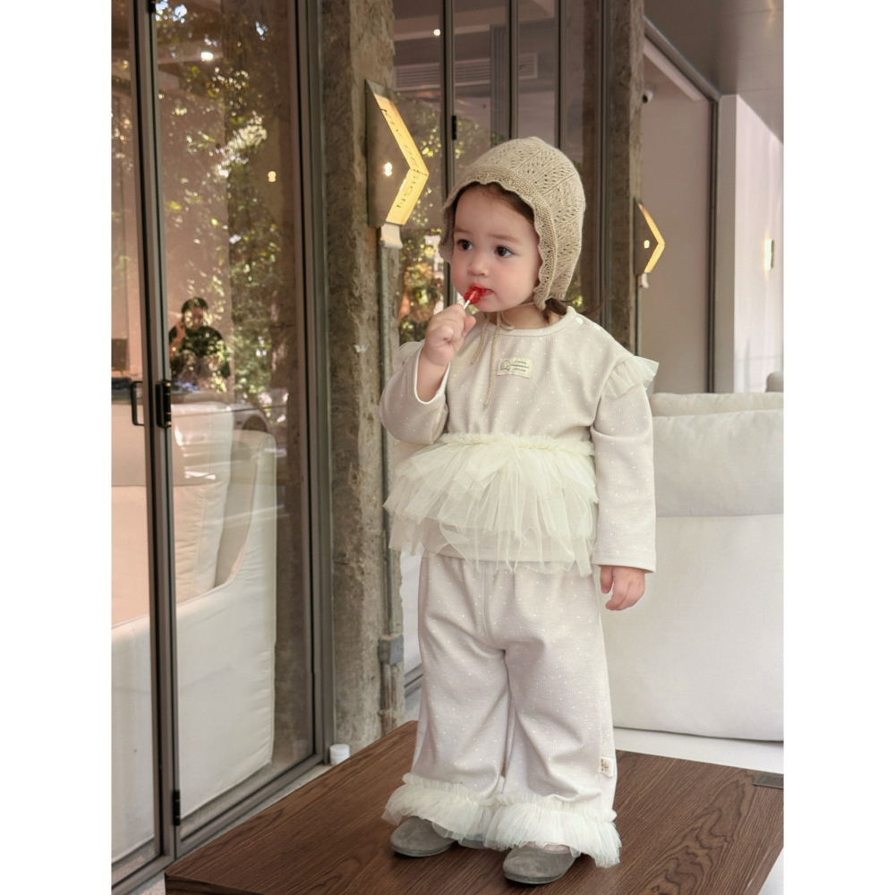 網紗假兩件上衣套裝S508308-細節圖7