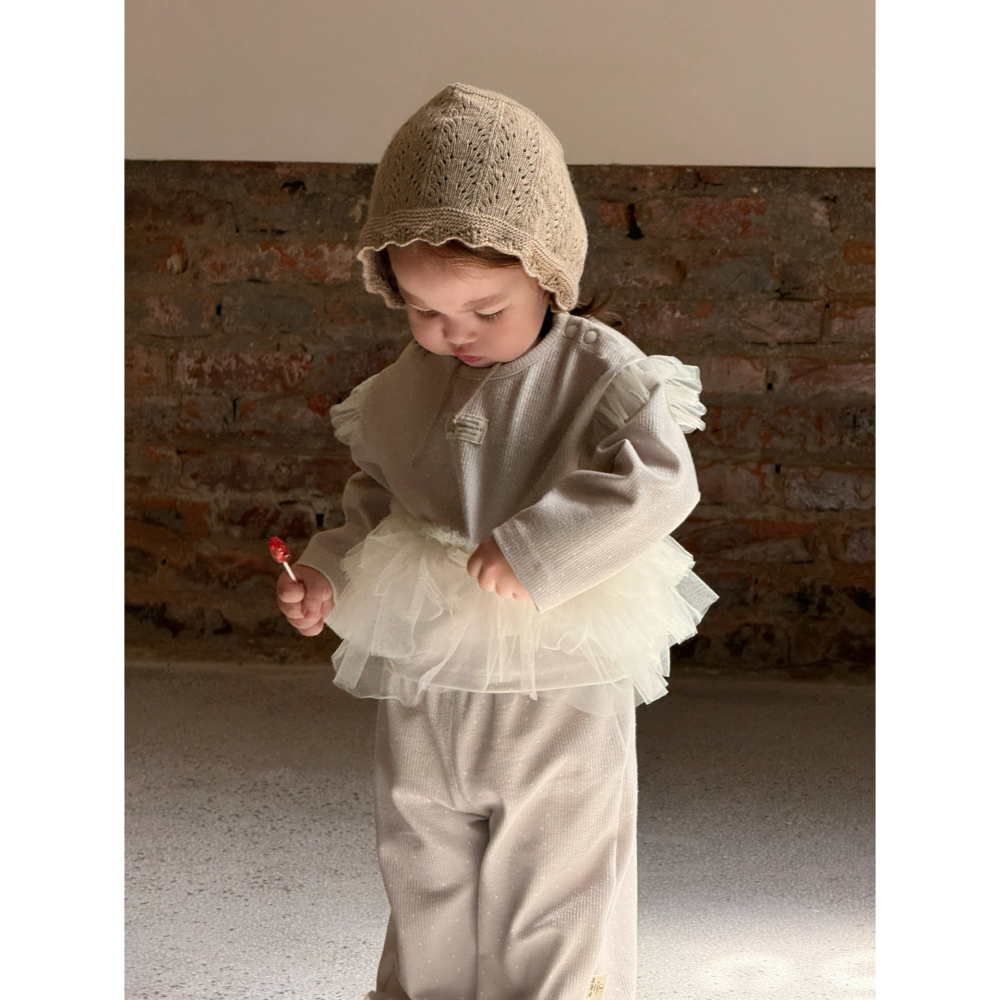 網紗假兩件上衣套裝S508308-細節圖8