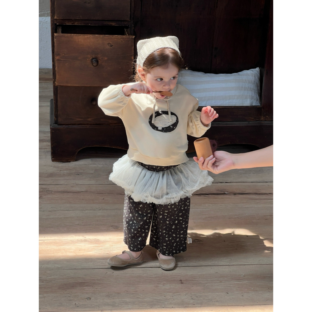 貼布繡衛衣假兩件裙褲S508311-細節圖3