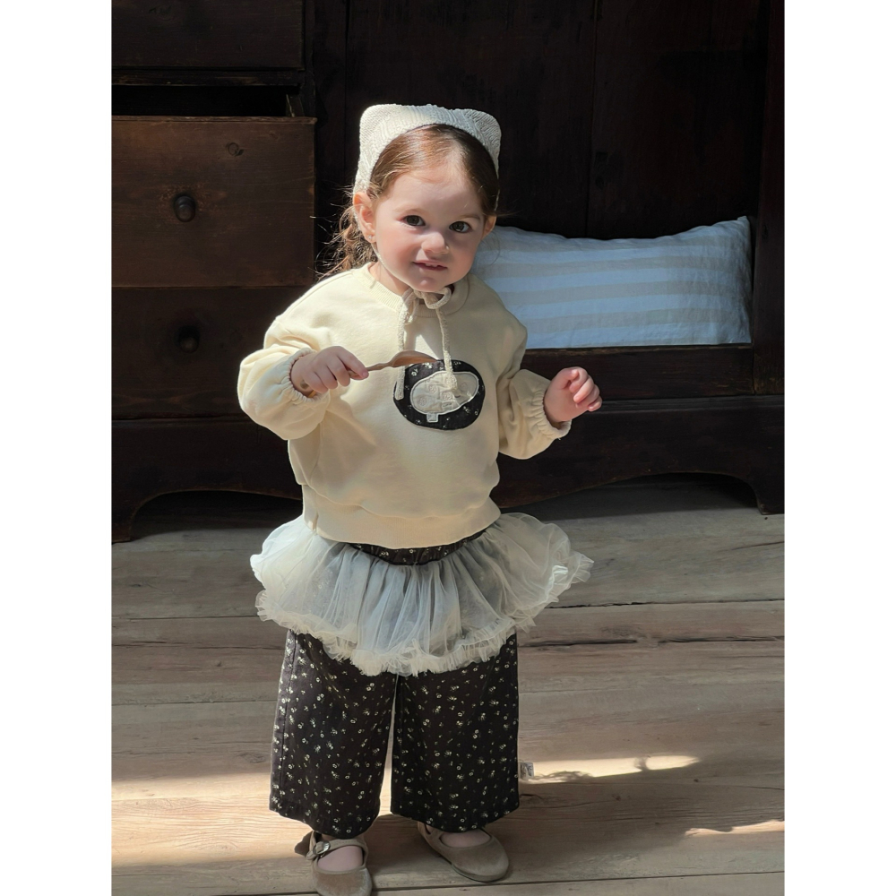 貼布繡衛衣假兩件裙褲S508311-細節圖5