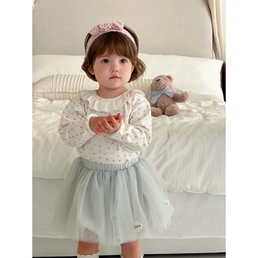 可愛貼花上衣S508312-細節圖2