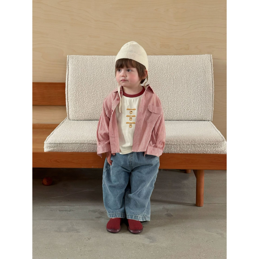 可愛印花撞色上衣S508316-細節圖3