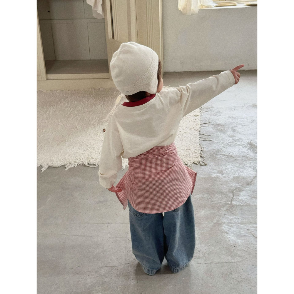 可愛印花撞色上衣S508316-細節圖6