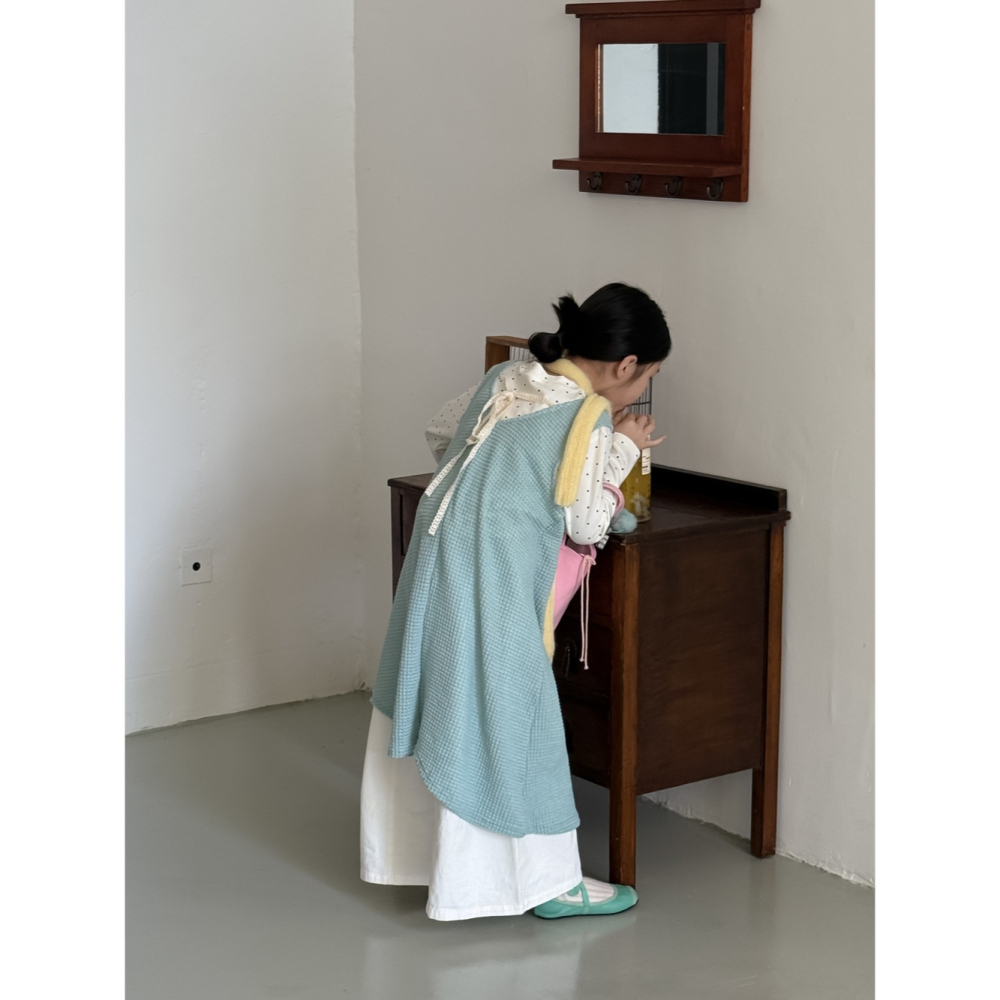 不規則毛線罩衫裙S508325-細節圖3