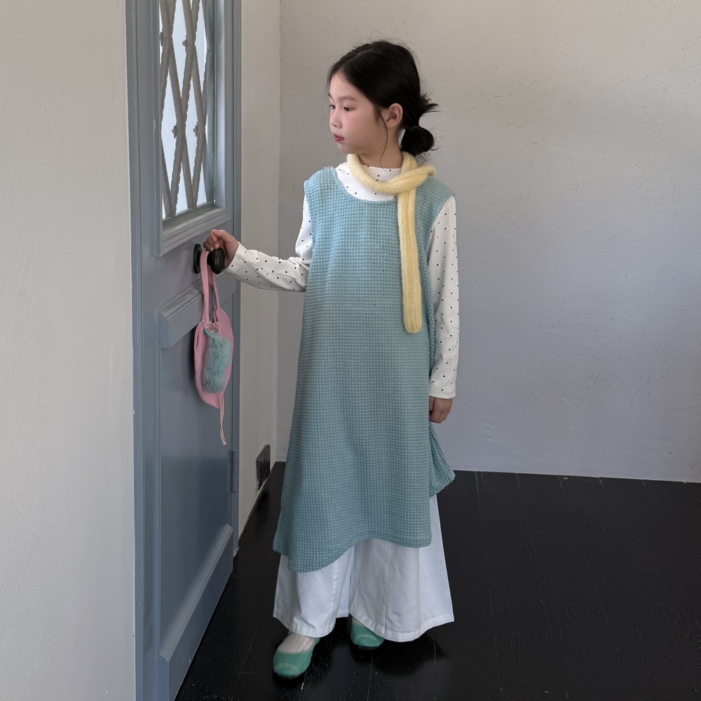 不規則毛線罩衫裙S508325-細節圖4