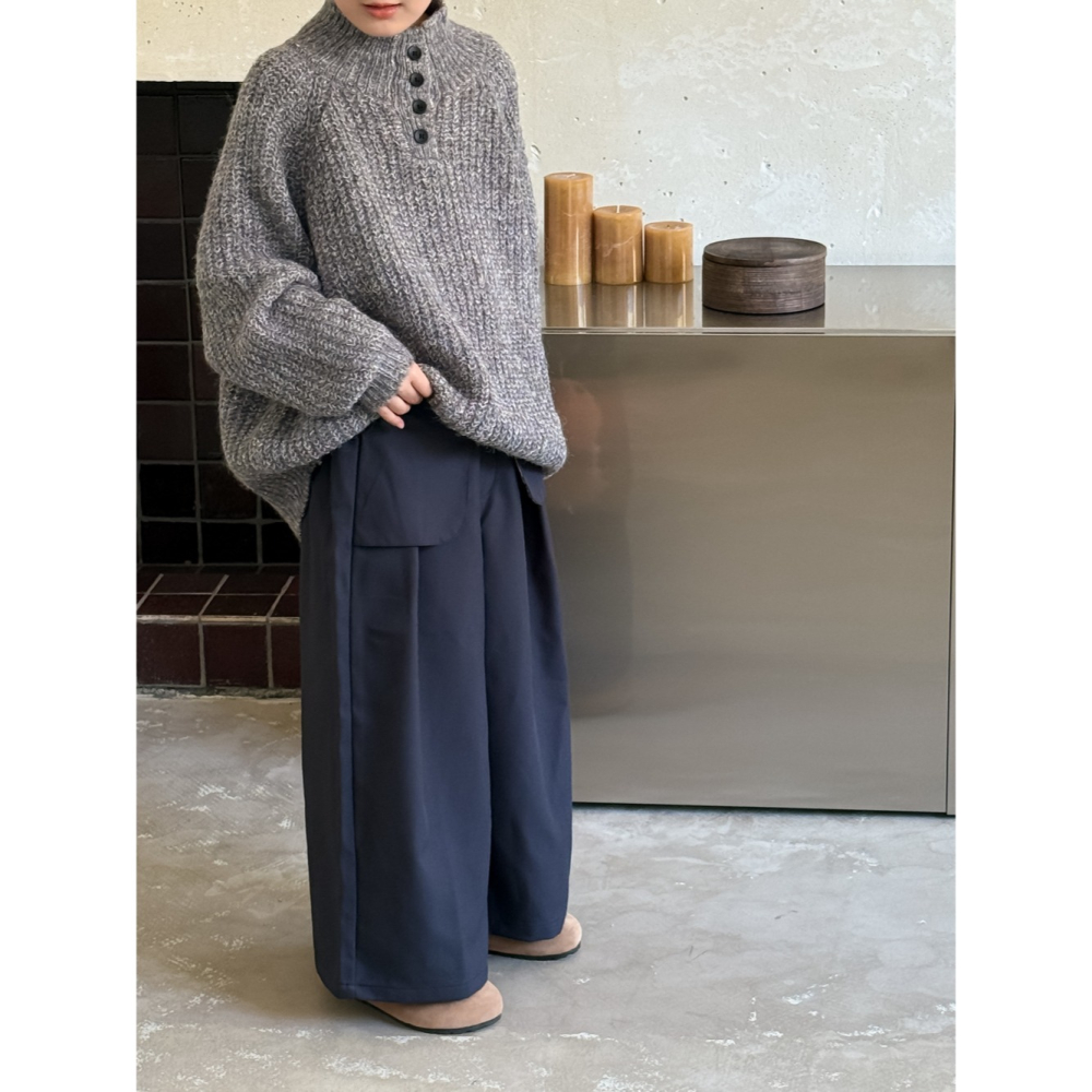 休閒寬鬆毛線衣S508329-細節圖2