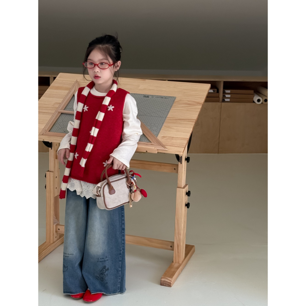 花朵毛線背心S508330-細節圖6