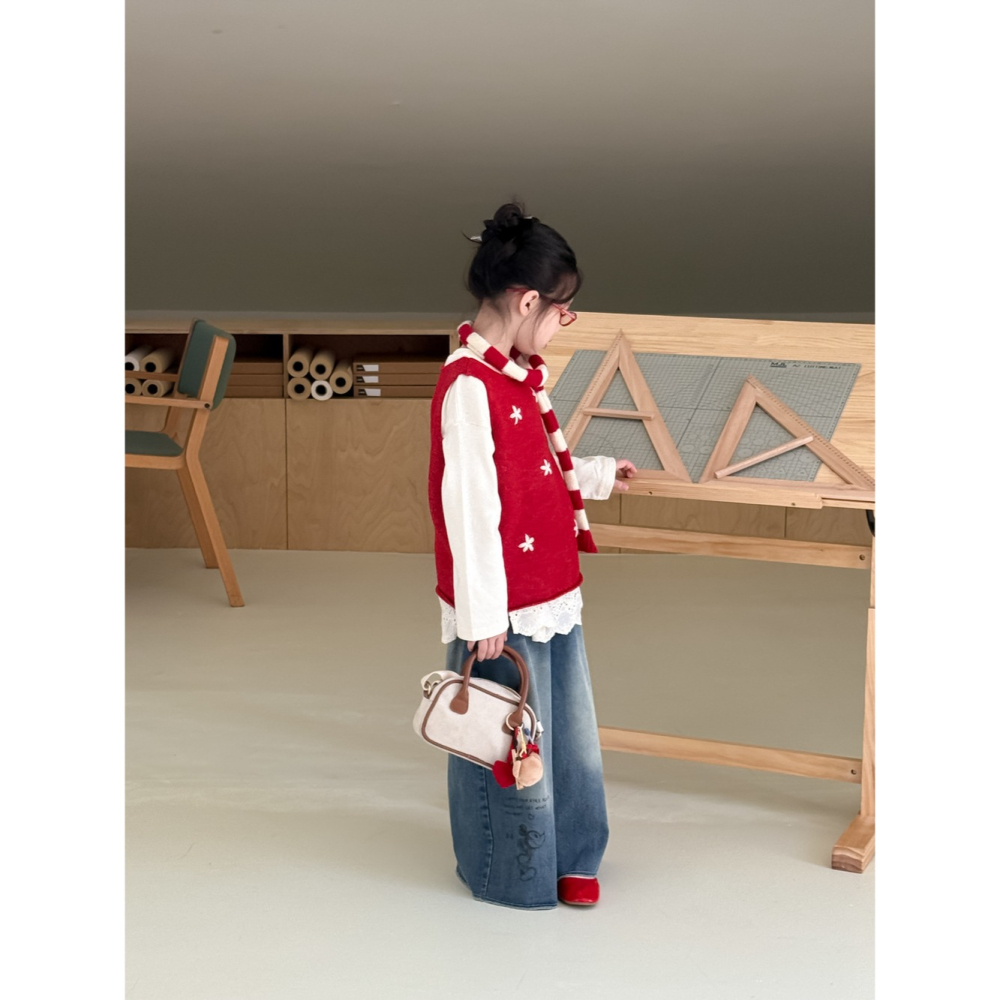 花朵毛線背心S508330-細節圖10