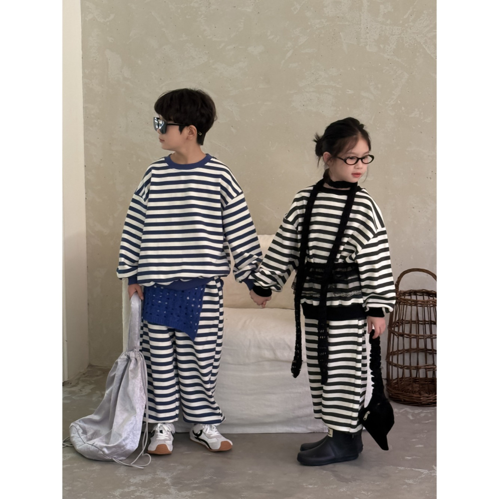 條紋衛衣衛褲兩件套S508404-細節圖3