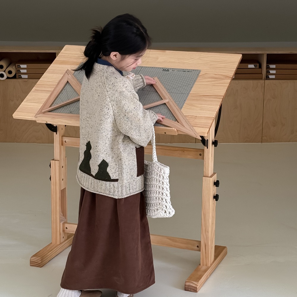 口袋拼色芝麻點毛衣S508417-細節圖2