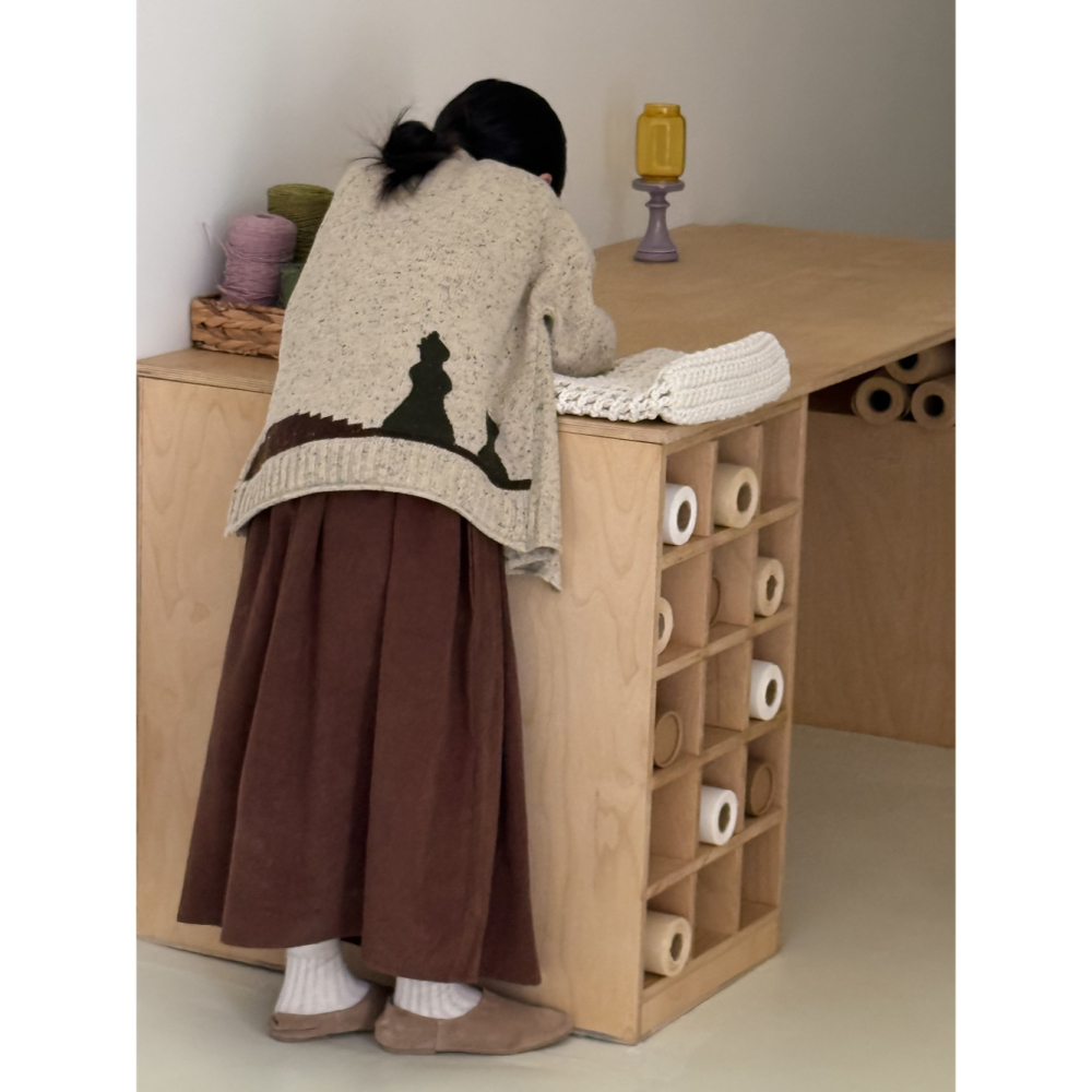 口袋拼色芝麻點毛衣S508417-細節圖6