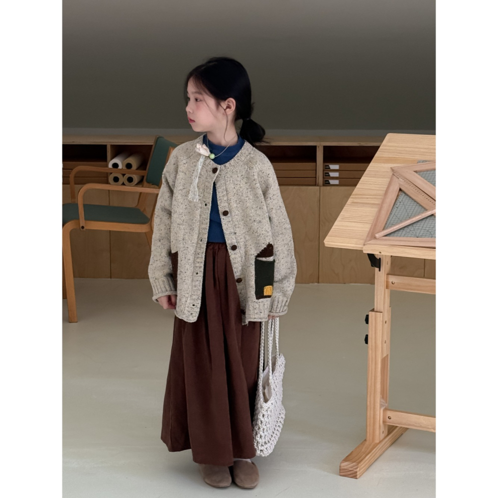 口袋拼色芝麻點毛衣S508417-細節圖7