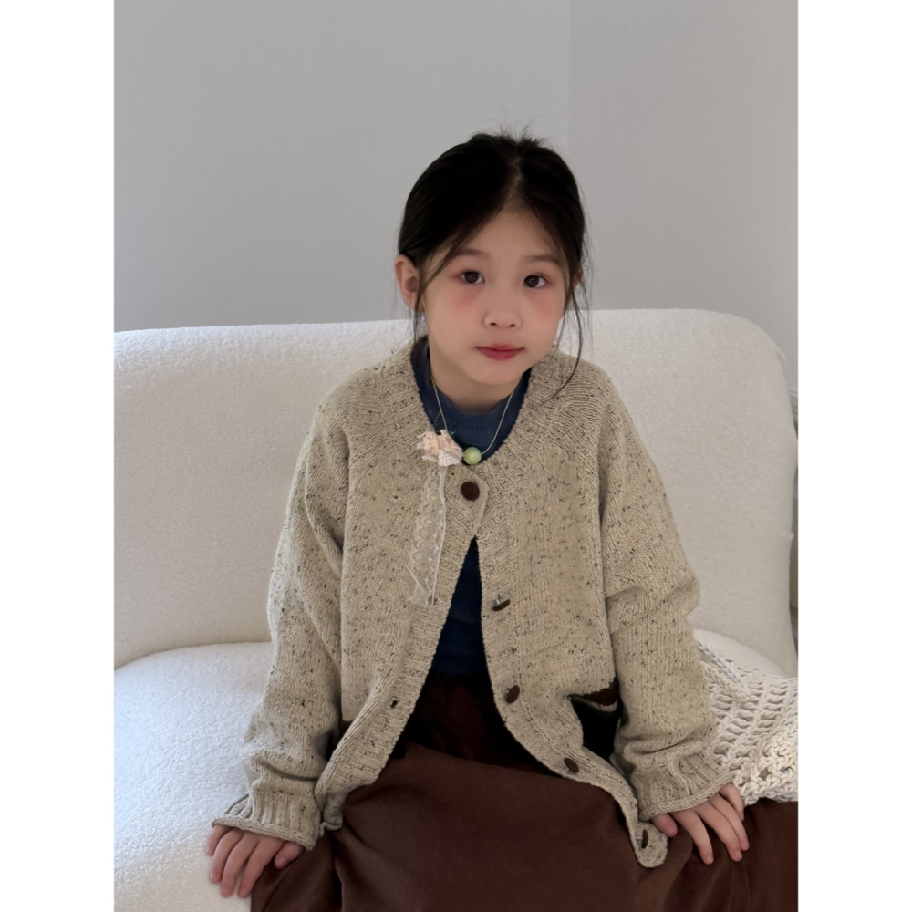 口袋拼色芝麻點毛衣S508417-細節圖8