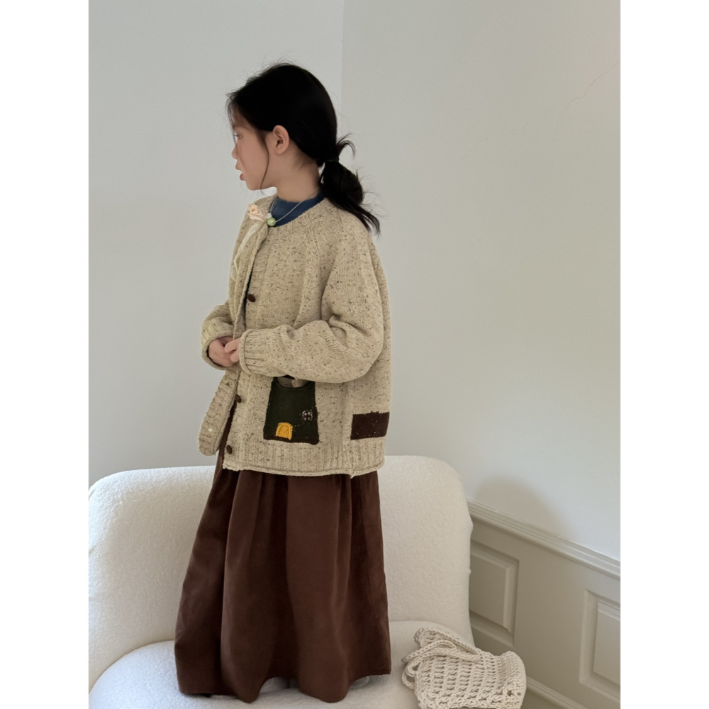 口袋拼色芝麻點毛衣S508417-細節圖10