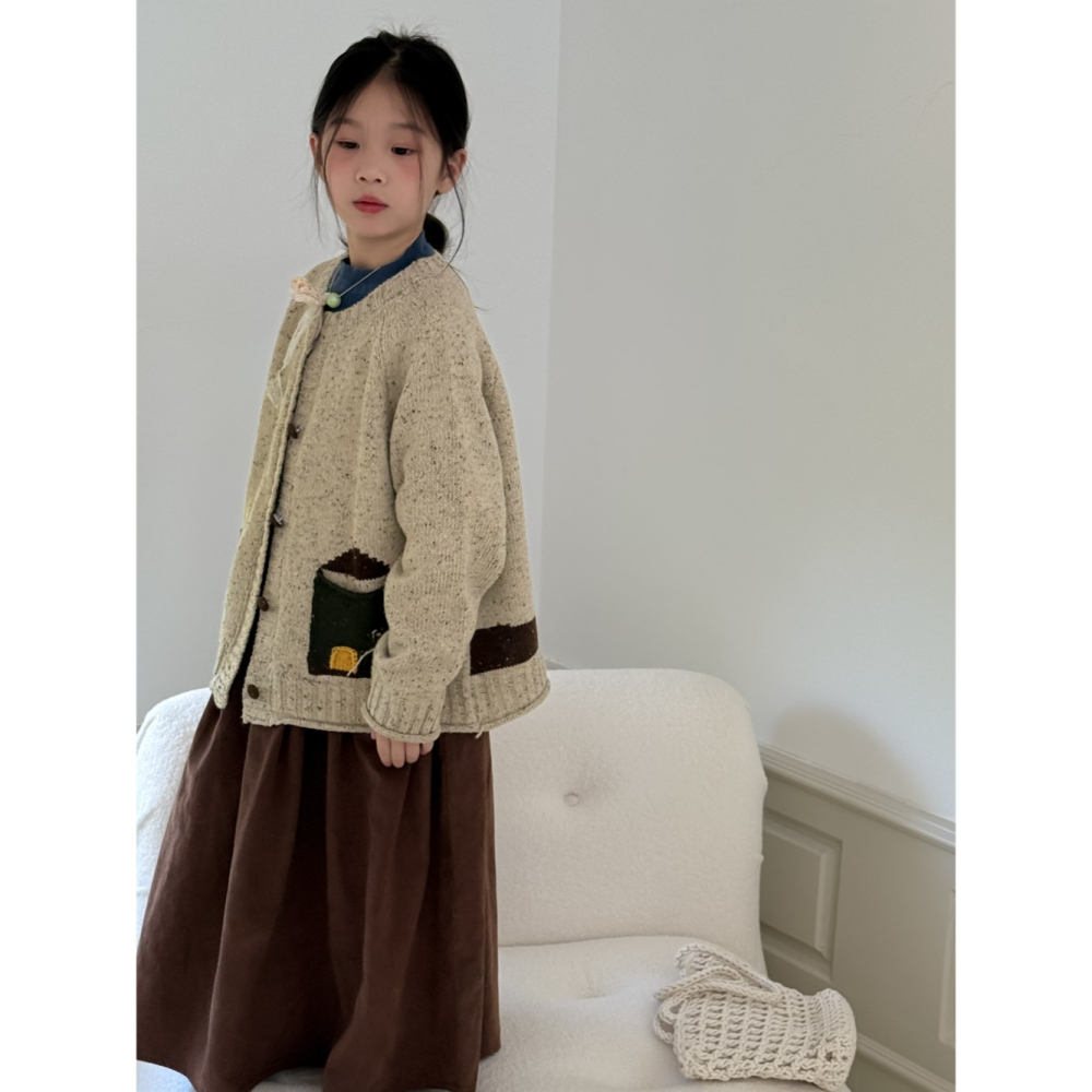 口袋拼色芝麻點毛衣S508417-細節圖11