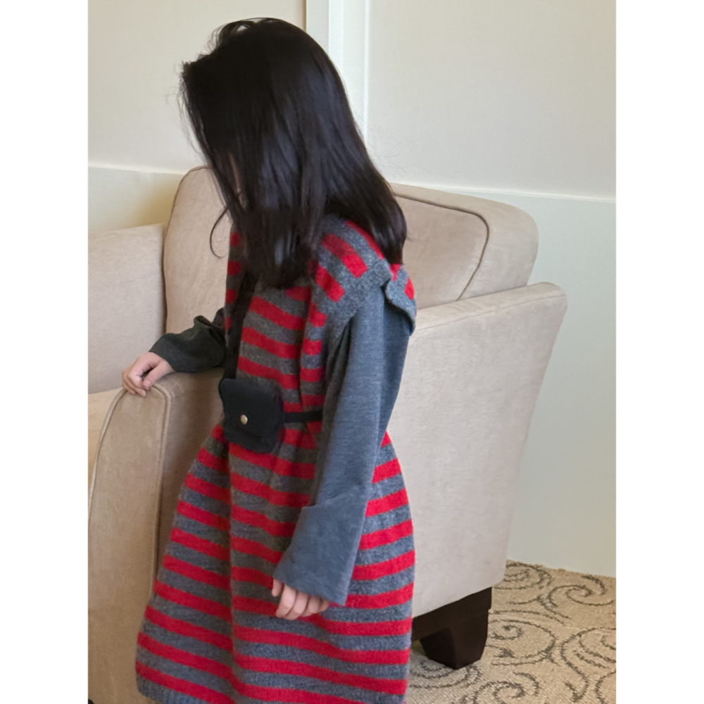 條紋無袖毛線裙S508418-細節圖10