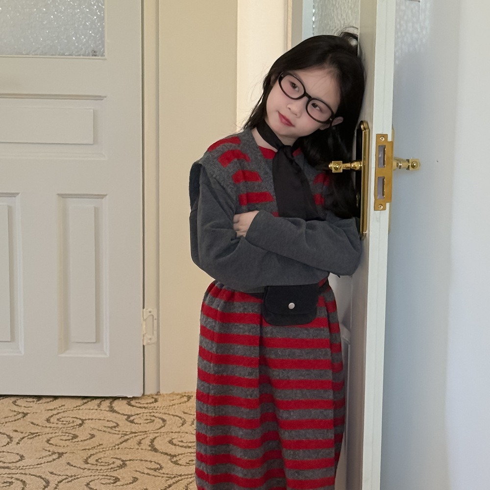 條紋無袖毛線裙S508418-細節圖11