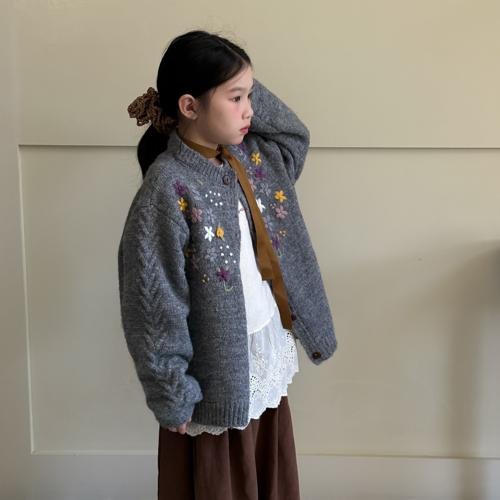 小花毛衣開衫S508422-細節圖10