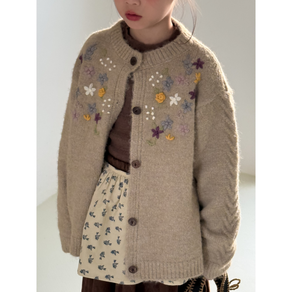 小花毛衣開衫S508422-細節圖11