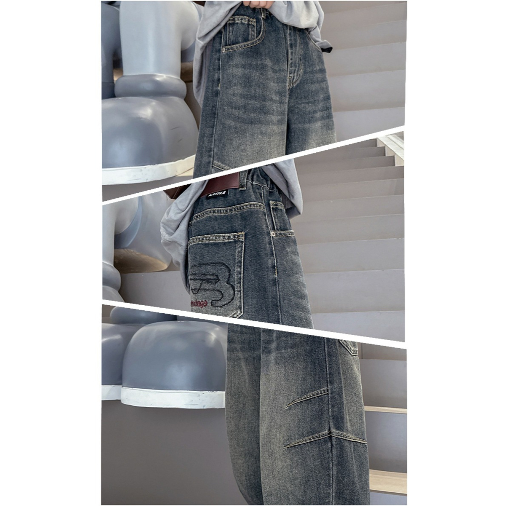 寬鬆休閒牛仔褲S508427-細節圖3