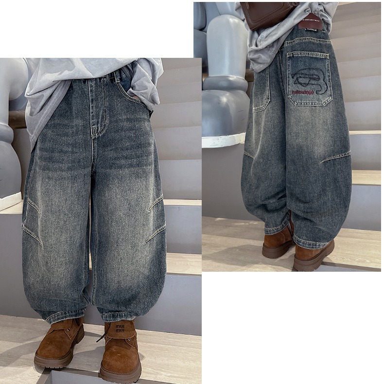 寬鬆休閒牛仔褲S508427-細節圖4