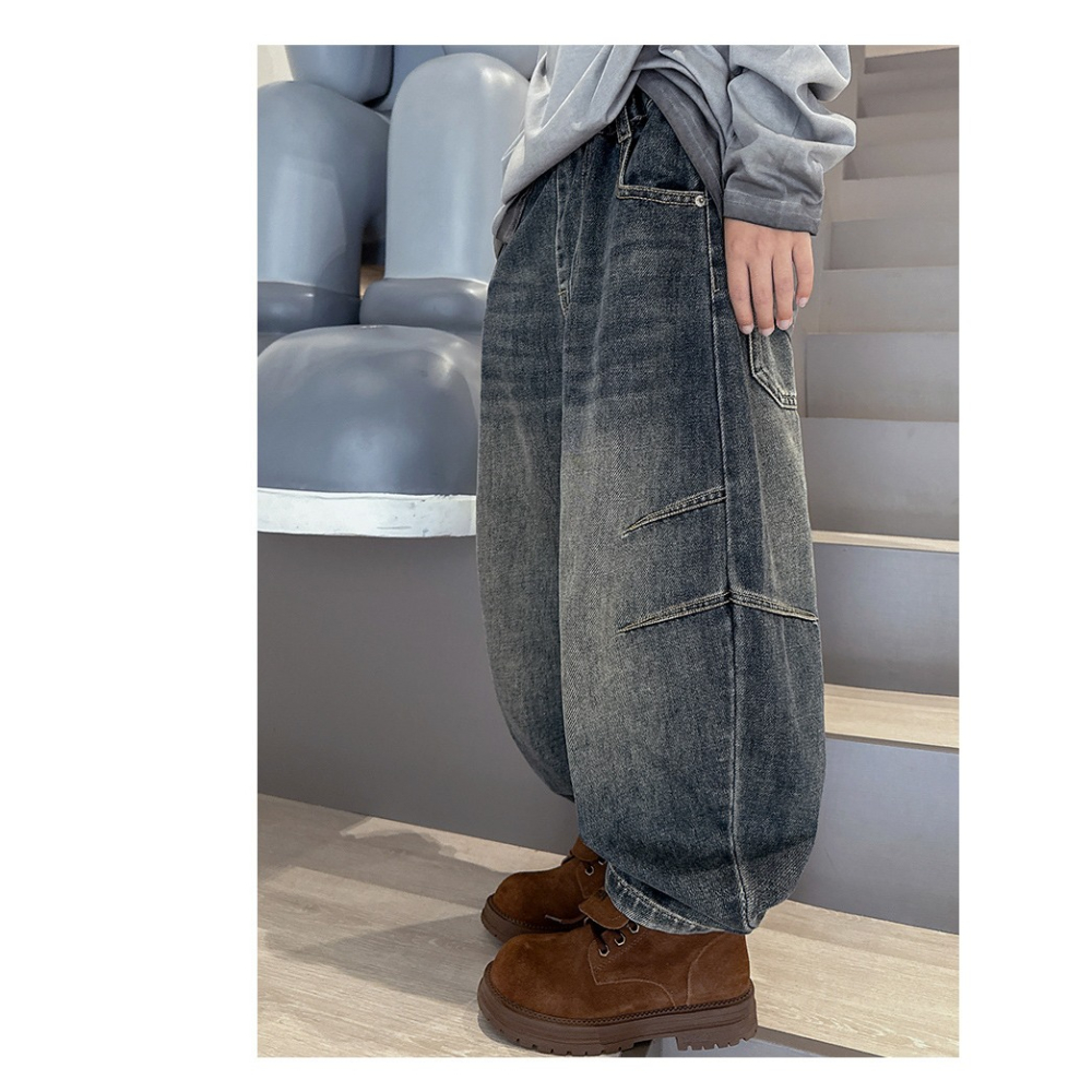 寬鬆休閒牛仔褲S508427-細節圖7