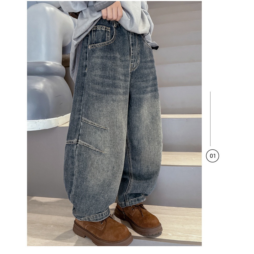 寬鬆休閒牛仔褲S508427-細節圖10