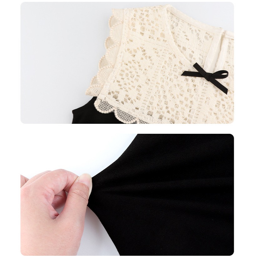 親子-蕾絲拼接無袖連衣裙S509201-細節圖3