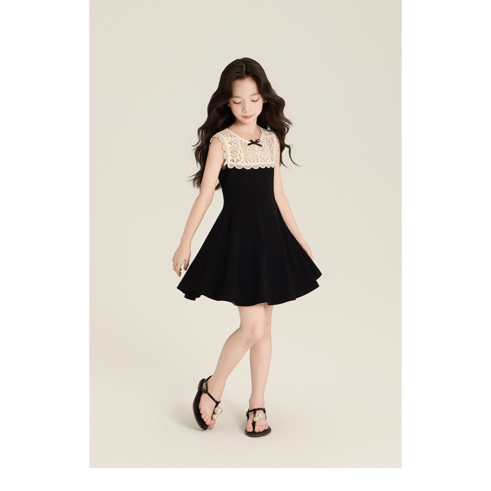 親子-蕾絲拼接無袖連衣裙S509201-細節圖7