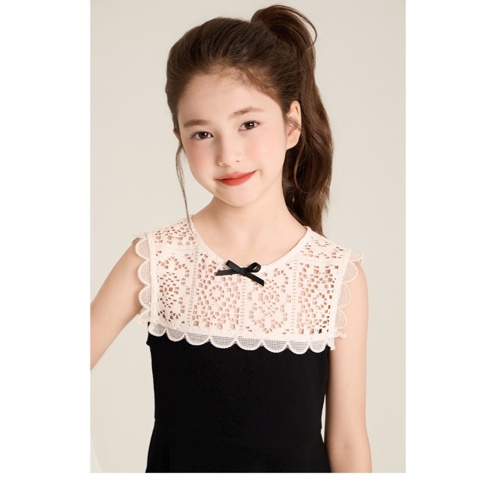 親子-蕾絲拼接無袖連衣裙S509201-細節圖10