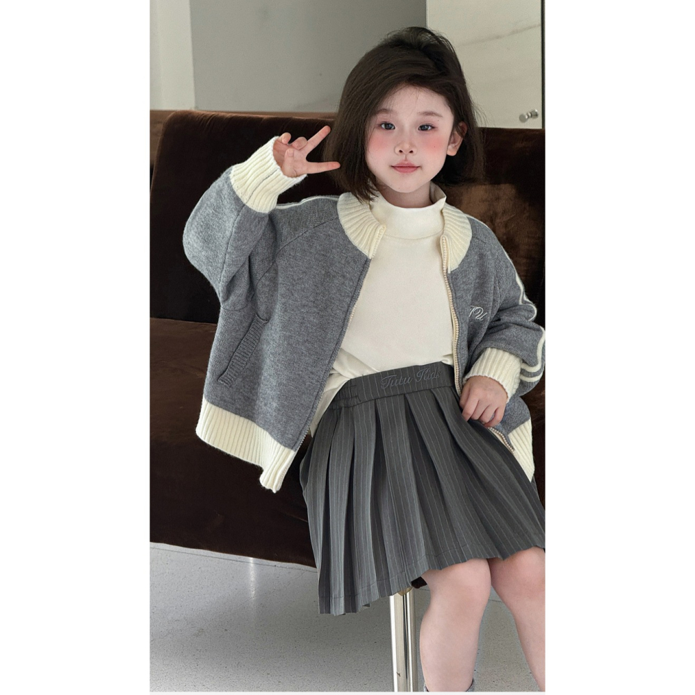 親子-學院風立體百褶裙S509207-細節圖5