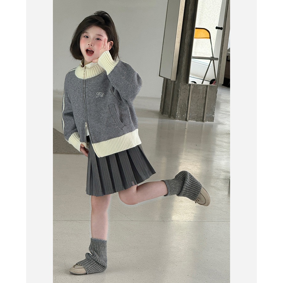 親子-學院風立體百褶裙S509207-細節圖6