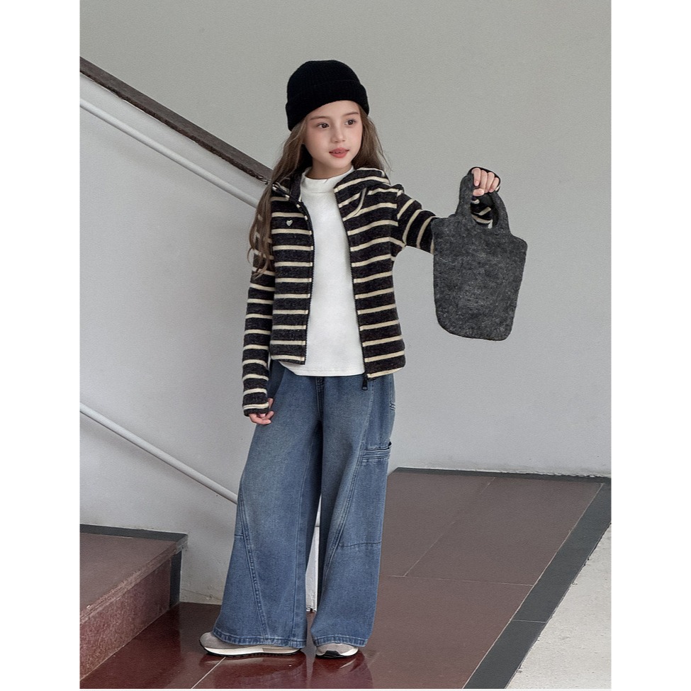 立體拼接闊腿褲S509214-細節圖8