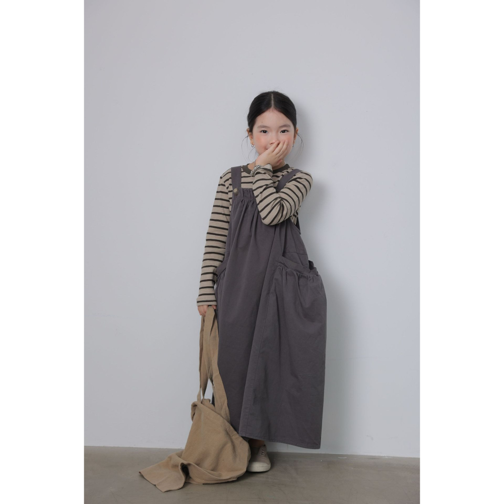 親子-日系大口袋背帶裙S509301-細節圖4