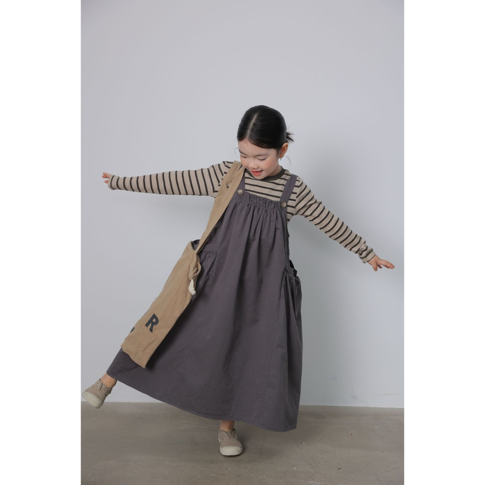 親子-日系大口袋背帶裙S509301-細節圖6