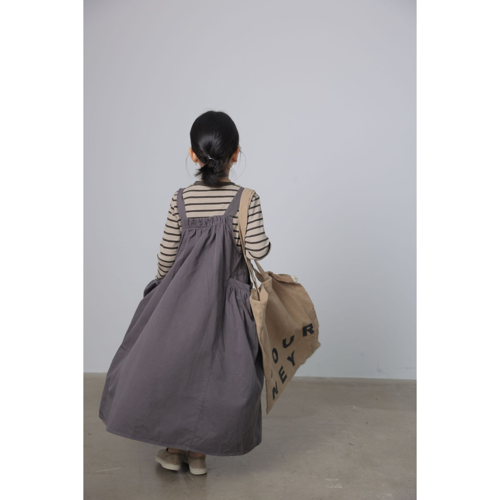 親子-日系大口袋背帶裙S509301-細節圖7