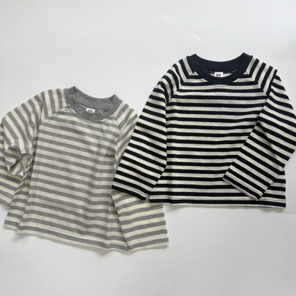 親子-日系條紋T恤插肩上衣S509302-細節圖2