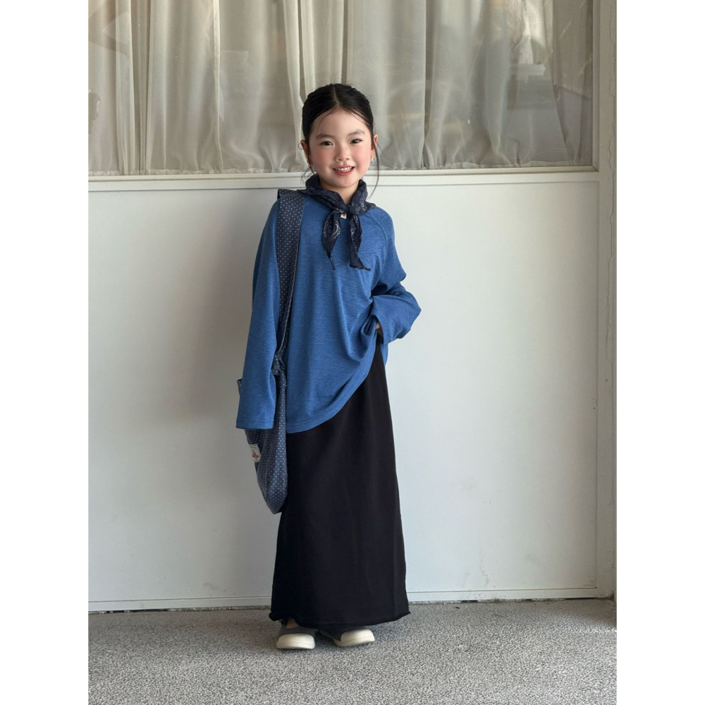 親子-日系毛邊長裙S509303-細節圖3