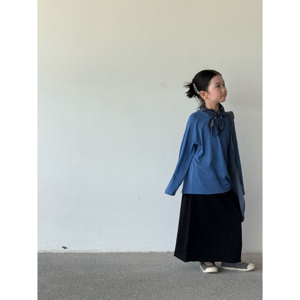 親子-日系毛邊長裙S509303-細節圖4