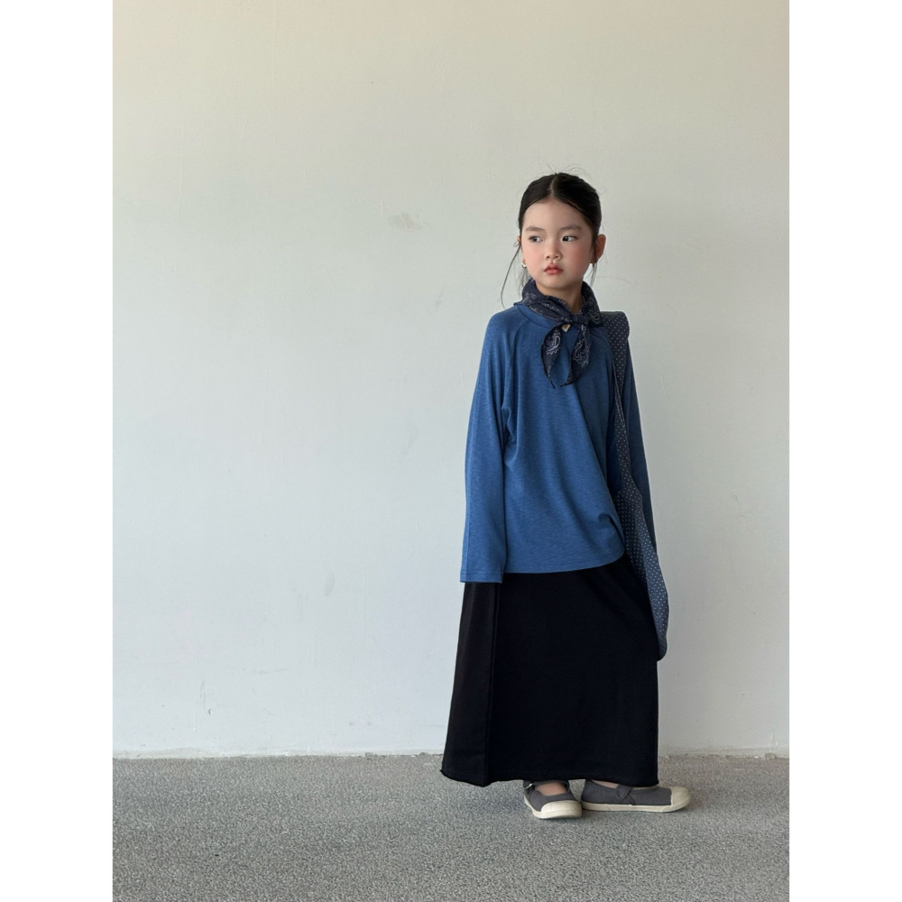 親子-日系毛邊長裙S509303-細節圖5