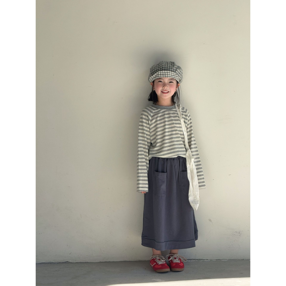 日系前口袋半身裙S509304-細節圖3