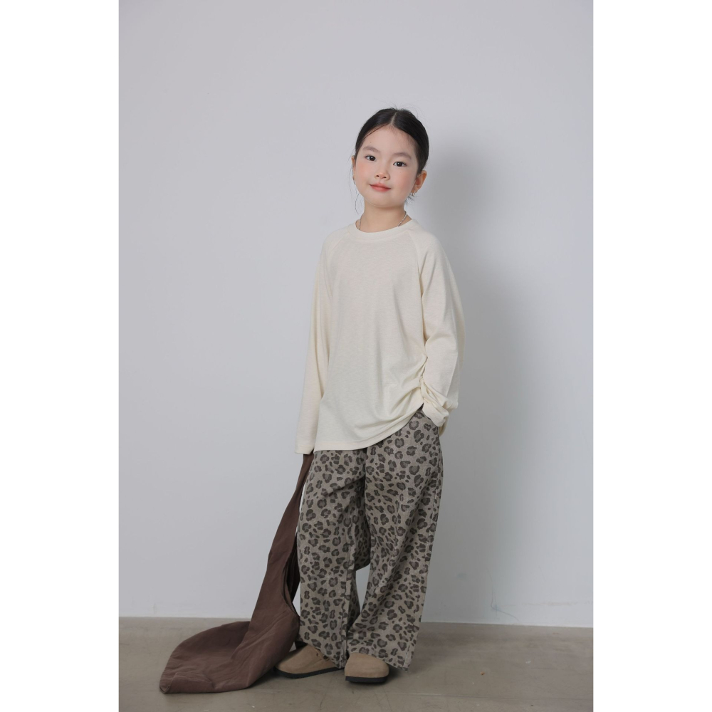 親子-豹紋梭織直筒褲S509306-細節圖4